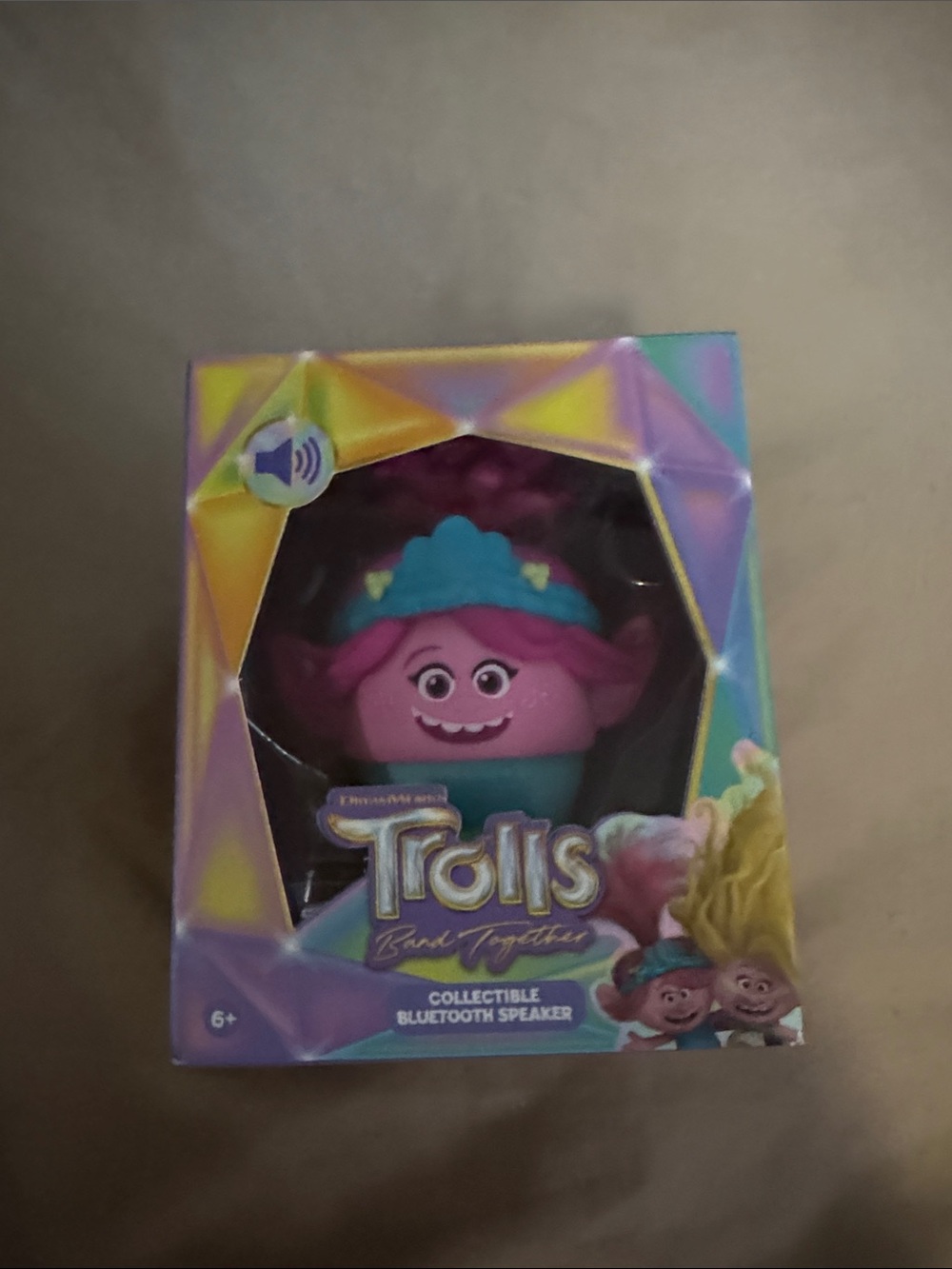 DreamWorks Trolls Poppy Collectible Bluetooth Speaker - Pink & Teal